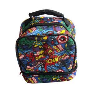 Marvel Superhero Lunch Bag - Blue, Red, Black